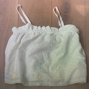 White Eyelet Kids Camisole